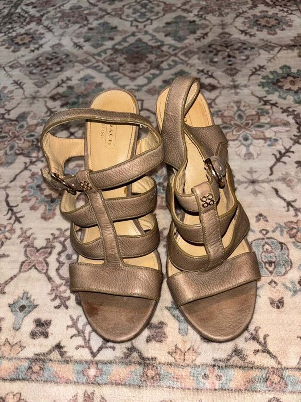 Coach Block Heels Size 10